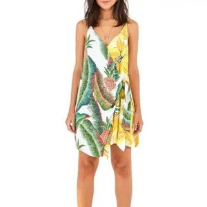 Farm Rio Azalea Forest Mini Wrap Dress - Size Medium